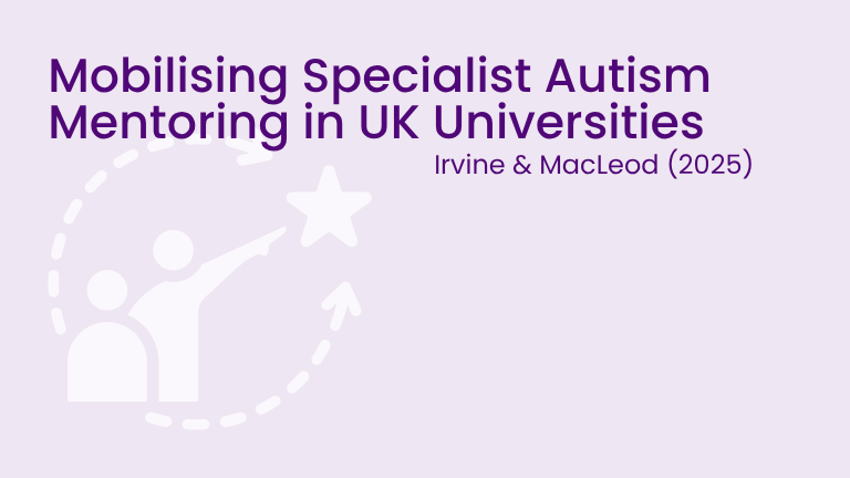 Specialist Autism Mentoring Irvine & MacLeod 2025 Icon of tow people pointing at a star